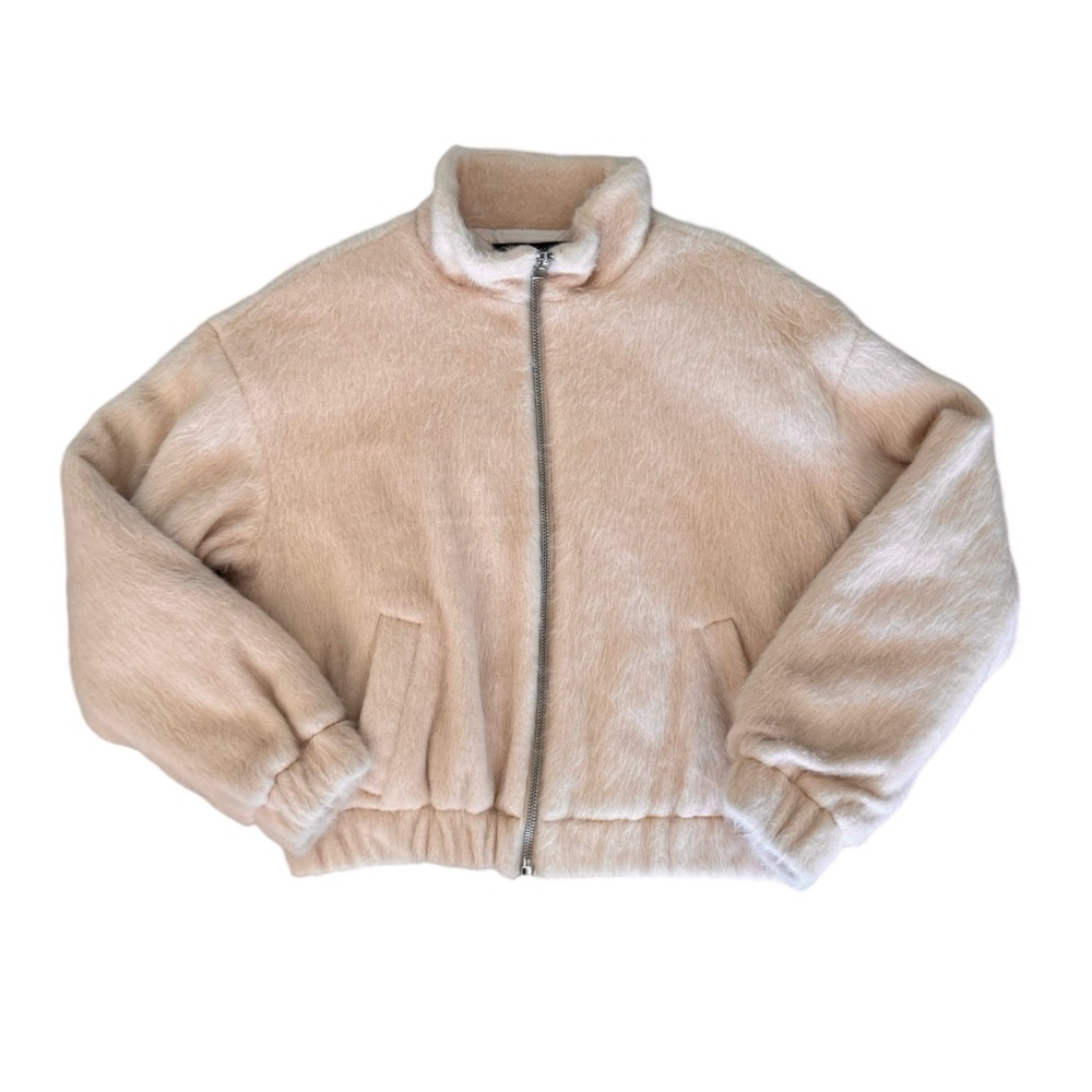 forever 21 blush faux fur jacket ♡ nwt